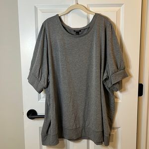 Gray short sleeve sweatshirt from Torrid size 5X